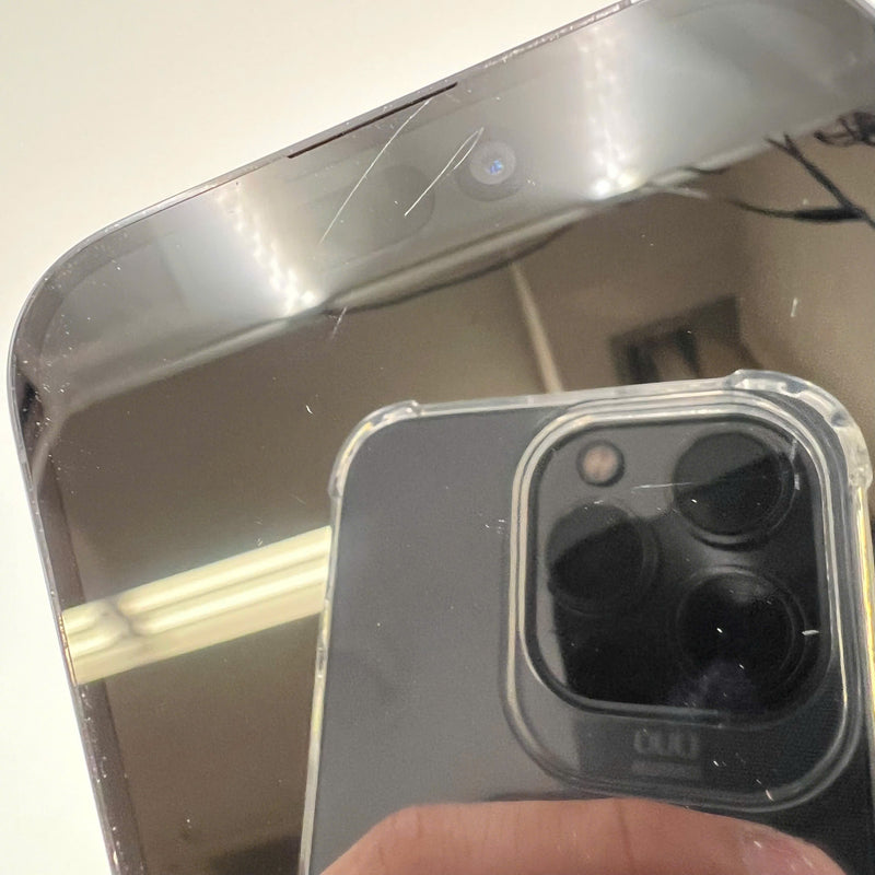 iPhone 14 Pro 256GB Black 98% battery 100% The device has paid off all network bills and is used like Apple International (scratched orange border, 0.5x/3x spots, DTP) - HH3020 