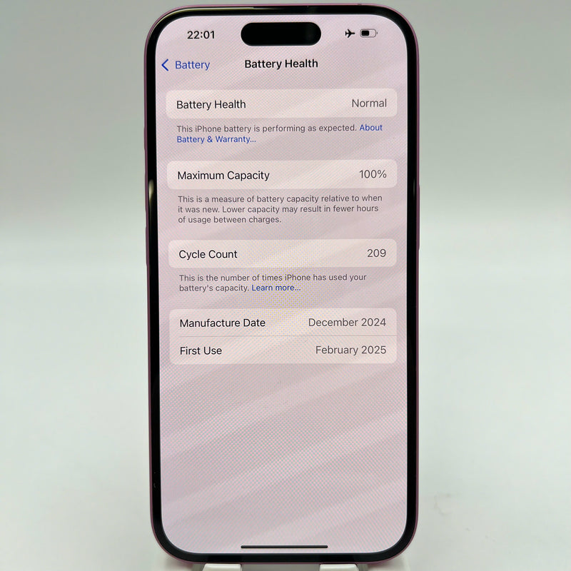 iPhone 16 128GB Pink 100% International Warranty from SB (No SB sim) 