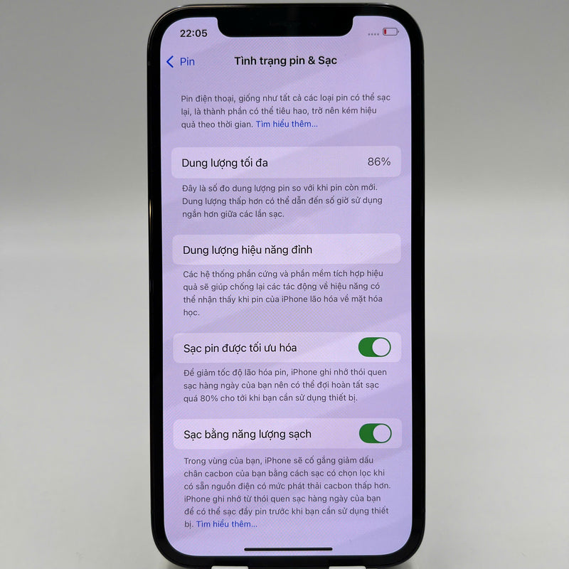 iPhone 12 Pro 128GB Blue 98% battery 90% The device has paid off all network fees and is used like Apple International (LKCH battery) - HH2934 
