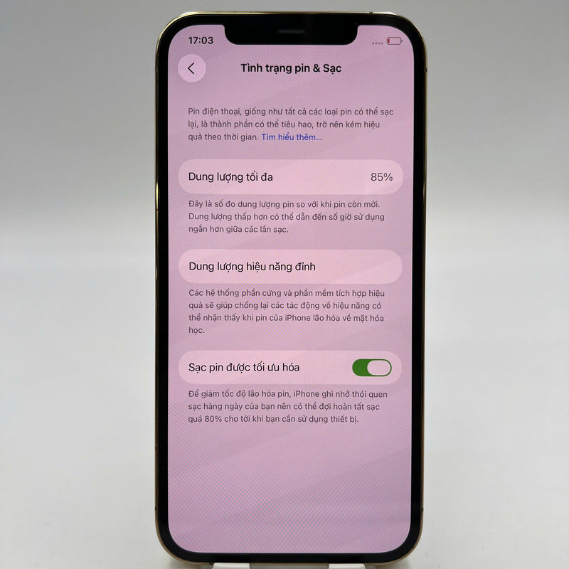 iPhone 12 Pro 128GB Gold 98% battery 85% The device has paid off all network fees and is used as an international Apple - HH3878 