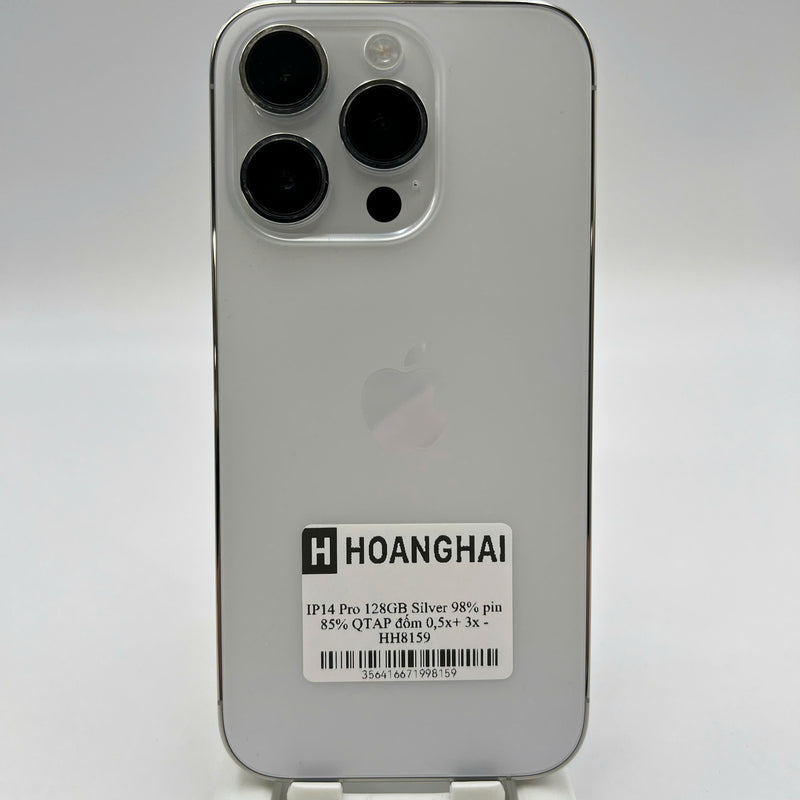 iPhone 14 Pro 256GB White 98% battery 88% Apple International (many scratches on screen, LKCH battery, 0.5x/3x spots) - HH5366 