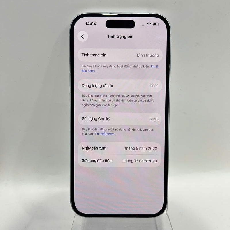 iPhone 15 128GB Blue 98% battery 85% International from SB (No SB sim - scratched orange border) - HH7152 (Copy) 