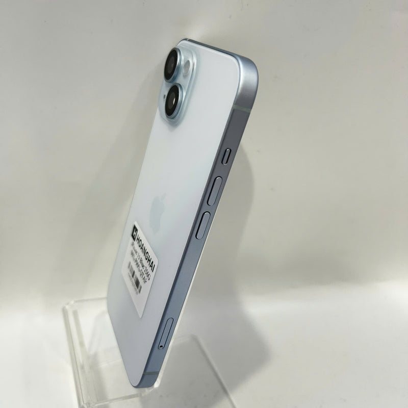 iPhone 15 128GB Blue 98% battery 85% International from SB (No SB sim - scratched orange border) - HH7152 (Copy) 