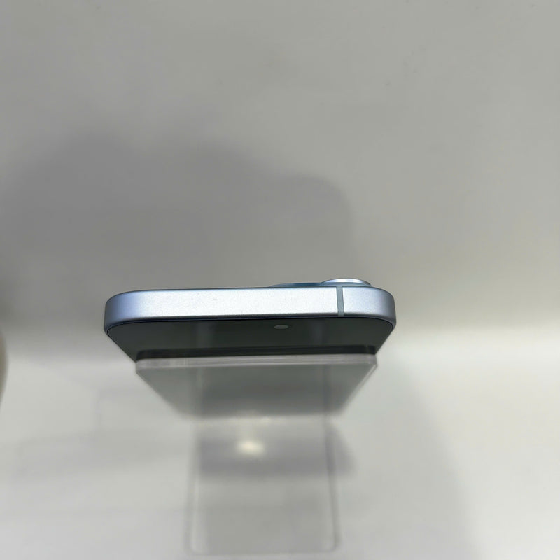 iPhone 15 128GB Blue 98% battery 85% International from SB (No SB sim - scratched orange border) - HH7152 (Copy) 