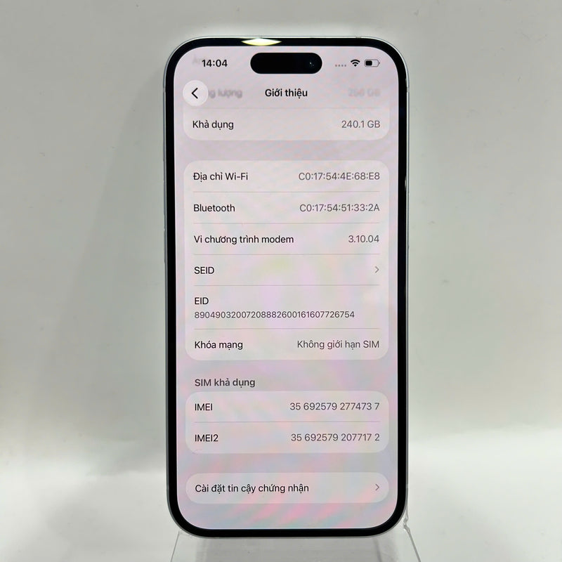 iPhone 15 128GB Blue 98% battery 85% International from SB (No SB sim - scratched orange border) - HH7152 (Copy) 