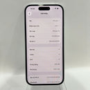 iPhone 15 128GB Blue 98% battery 85% International from SB (No SB sim - scratched orange border) - HH7152 (Copy) 