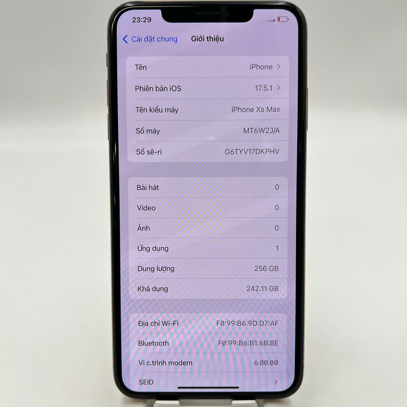 iPhone XS Max 256GB White 98% battery 100% The device has paid off all network fees and is used like an Apple International (Replaced battery, 1 spot, many scratches on the edge) - HH9059 