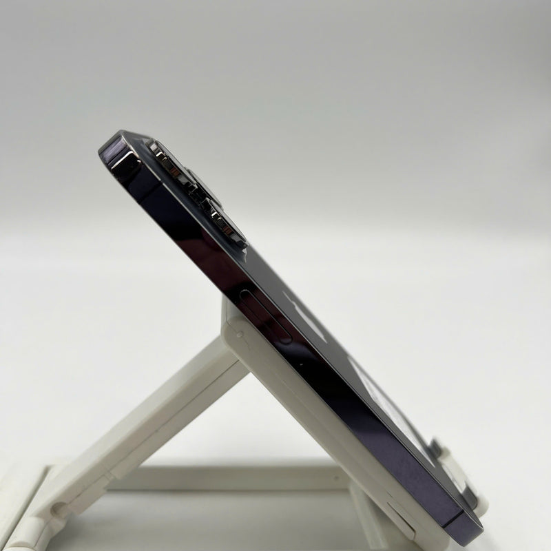 iPhone 14 Pro 128GB Silver 98% battery 85% International from SB (No SB sim - Replaced battery - Light scratches on the edge, 0.5x/3x spots) - HH3747 