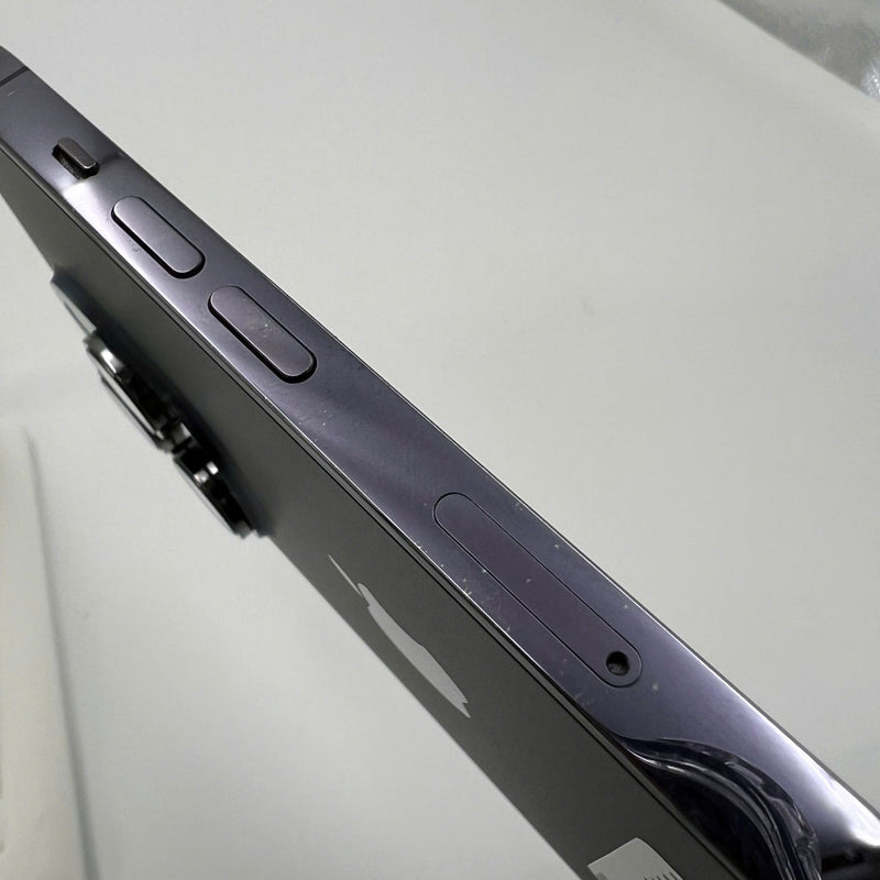 iPhone 14 Pro 128GB Silver 98% battery 85% International from SB (No SB sim - Replaced battery - Light scratches on the edge, 0.5x/3x spots) - HH3747 