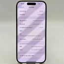 iPhone 15 Pro 128GB Black 98% battery 88% International from SB (No SB sim - 0.5x spots, scratched edges, scratched screen) - HH7283 