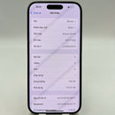 iPhone 15 Pro 128GB Black 98% battery 88% International from SB (No SB sim - 0.5x spots, scratched edges, scratched screen) - HH7283 