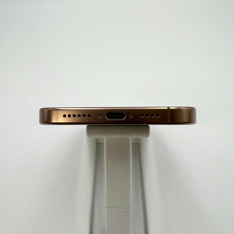 iPhone 16 Pro Max 256GB Desert Gold 98% battery 93% International Apple (chipped edges, 0.5x camera spots) - HH8171 