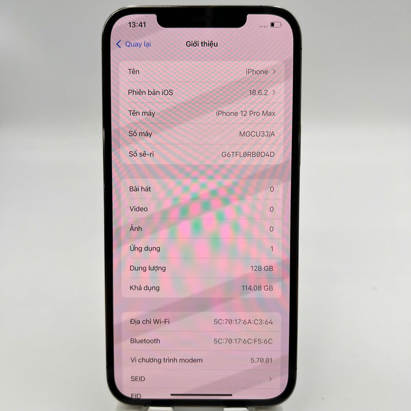 iPhone 12 Pro Max 128GB Black 98% battery 100% The device has paid all network fees and is used like Apple International (Battery replaced, dented, scratched edges, dark back) - HH0441 