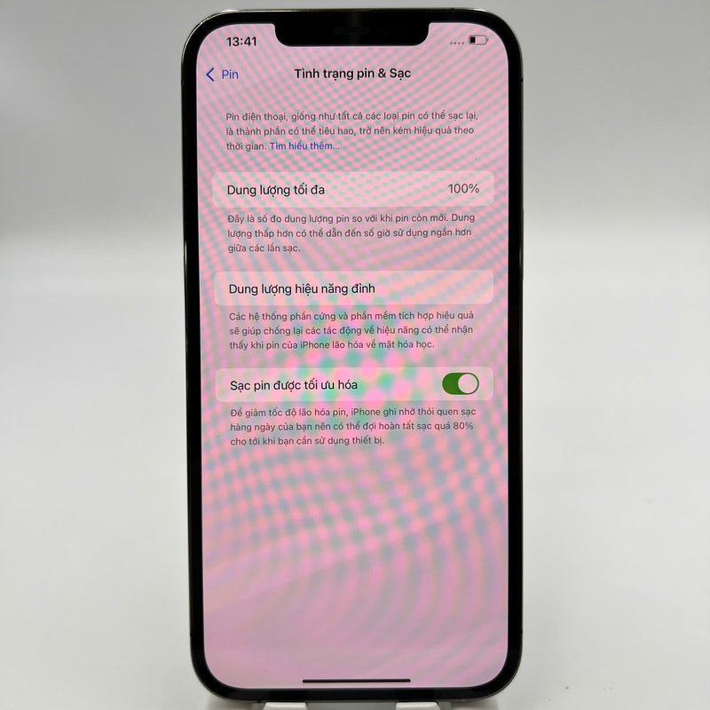 iPhone 12 Pro Max 128GB Black 98% battery 100% The device has paid all network fees and is used like Apple International (Battery replaced, dented, scratched edges, dark back) - HH0441 