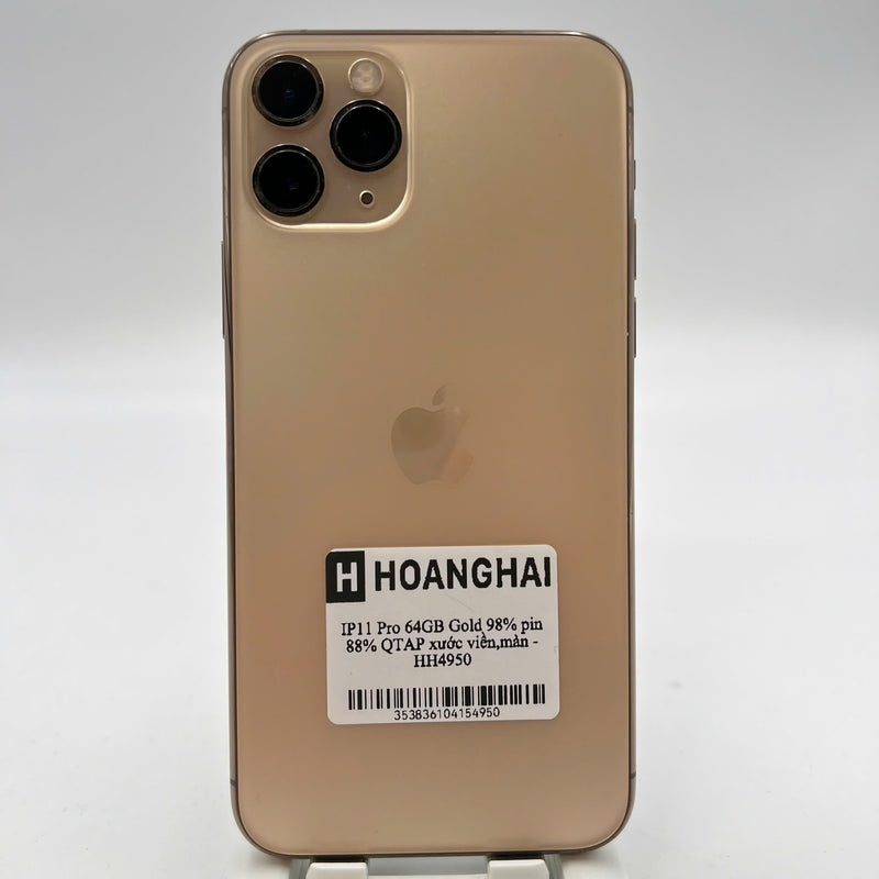 iPhone 11 Pro 64GB White 98% battery 87% The device has paid all network fees and is used like an Apple International (scratched edges and screen) - HH3531 