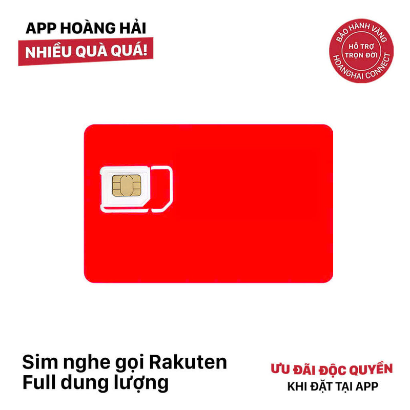 Rakuten SIM card with full data capacity costs 3,300 yen 