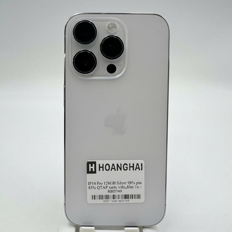 iPhone 14 Pro 256GB White 98% battery 88% Apple International (many scratches on screen, LKCH battery, 0.5x/3x spots) - HH5366 