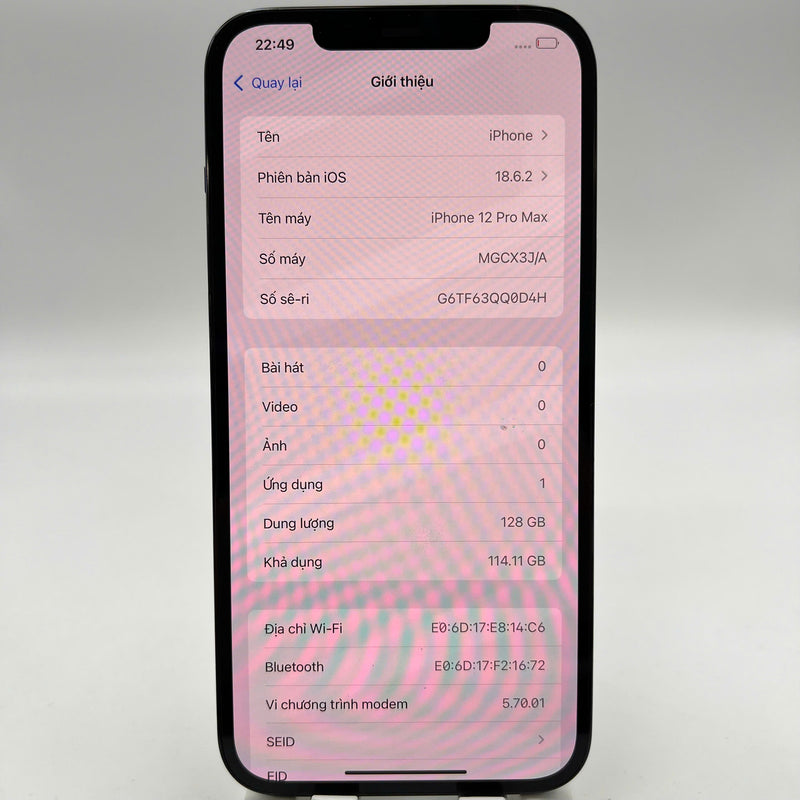 iPhone 12 Pro 128GB Gold 98% battery 85% The device has paid off all network fees and is used as an international Apple - HH3878 