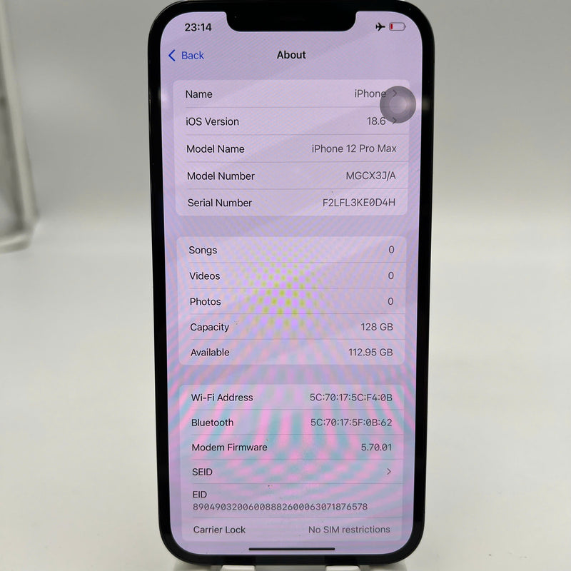 iPhone 12 Pro 128GB Gold 98% battery 85% The device has paid off all network fees and is used as an international Apple - HH3878 