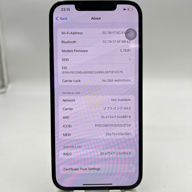 iPhone 12 Pro 128GB Gold 98% battery 85% The device has paid off all network fees and is used as an international Apple - HH3878 