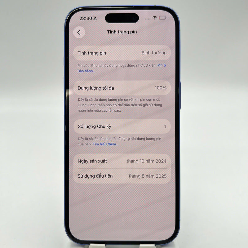 iPhone 16 128GB Blue 100% International Warranty from SB (No SB sim) 