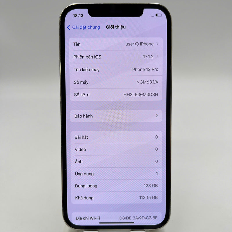 iPhone 12 Pro 128GB Gold 98% battery 85% The device has paid off all network fees and is used as an international Apple - HH3878 