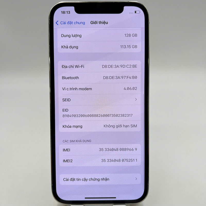 iPhone 12 Pro 128GB Gold 98% battery 85% The device has paid off all network fees and is used as an international Apple - HH3878 