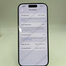 iPhone 15 Pro 128GB White Titanium 98% pin 100% Máy đã trả hết tiền mạng dùng như Quốc tế Apple (Đã thay pin - Có xước - đốm 5x) - HH5314