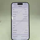 iPhone 15 Pro 128GB White Titanium 98% pin 100% Máy đã trả hết tiền mạng dùng như Quốc tế Apple (Đã thay pin - Có xước - đốm 5x) - HH5314