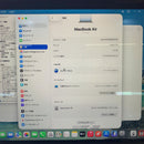 MacBook Air 2020 13.3" Space Gray M1/16GB/256GB 98% pin 100% sạc 82 lần (xước mặt logo, sứt viền, xước dăm viền, móp mặt lưng, xước mặt lưng)
