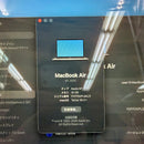 MacBook Air 2020 13.3" Space Gray M1/16GB/256GB 98% pin 100% sạc 76 lần (mờ phím, xước dăm viền, sứt viền)