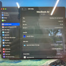 MacBook Air 2020 13.3" Space Gray M1/16GB/256GB 98% pin 100% sạc 77 lần (ố mặt bàn phím, mờ phím, sứt viền, xước dăm viền)