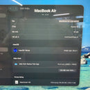 MacBook Air 2020 13.3" Space Gray M1/16GB/256GB 98% pin 100% sạc 82 lần (tróc sơn mặt bàn phím, móp viền, xước viền, xước logo)