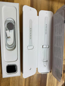 Apple Watch Series 8 41mm 4G + GPS Silver Aluminum Case with White Sport Band 98% pin 100%